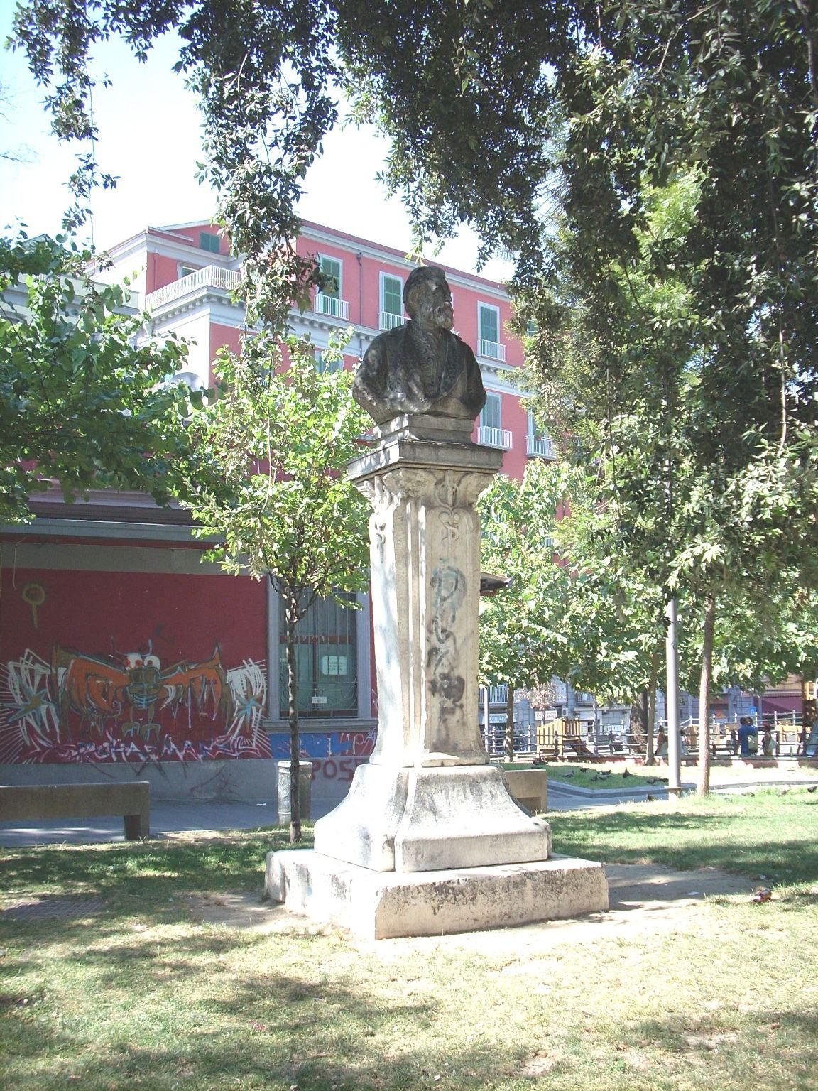 Mariano Semmola s bust, Piazza Cavour, Naples - 01.JPG